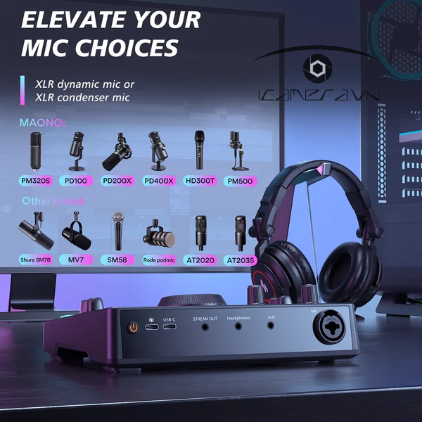 Maonocaster AMC2 NEO Bộ trộn âm thanh phát trực tuyến