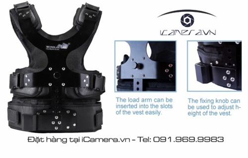 Áo giáp và tay trợ lực steadicam Body Vest and Magic Arm LE303