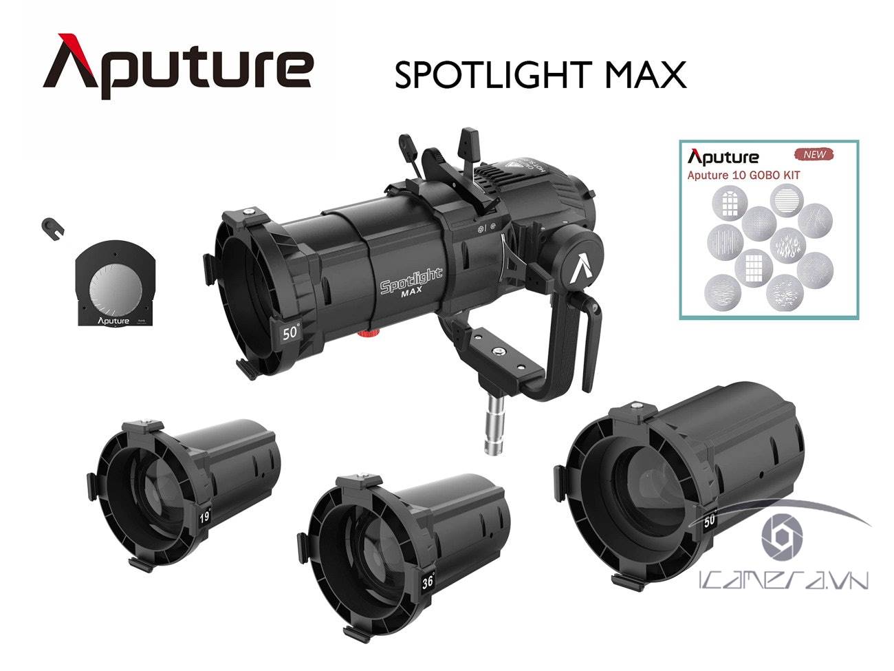 Aputure Spotlight Max Lens Kit 19°/ 36°/ 50°