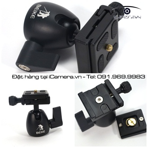 Ball head cho tripod máy ảnh Beike BK-01