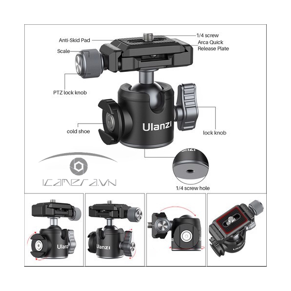 Ball Head Ulanzi U-80L