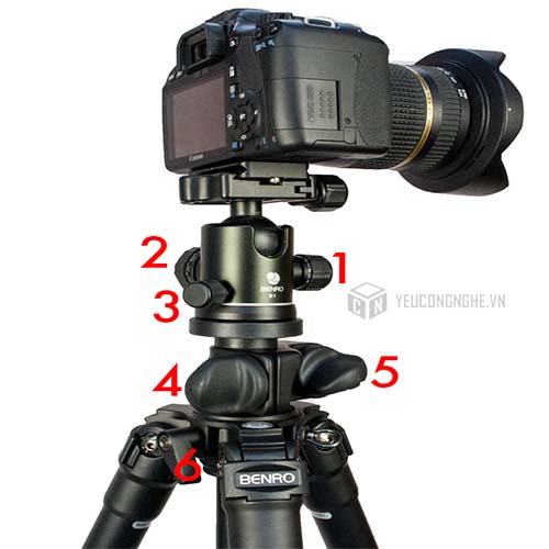 Đầu Ballhead Benro B1 cho chân máy ảnh máy quay