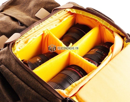 Balo đựng máy ảnh DSLR Canon Nikon Sony Caden N5 chính hãng
