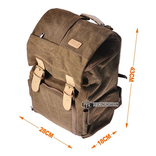 Balo đựng máy ảnh DSLR Canon Nikon Sony Caden N5 chính hãng