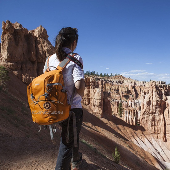 Balo máy ảnh Canon, Nikon, Sony Caden E5 màu cam