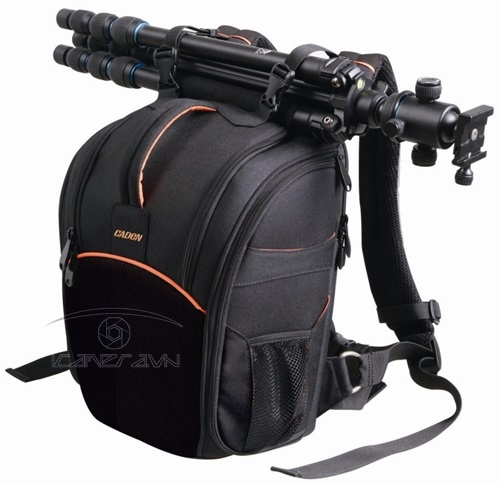 Balo máy ảnh Caden K5 cho camera DSLR đeo vai kèm áo mưa