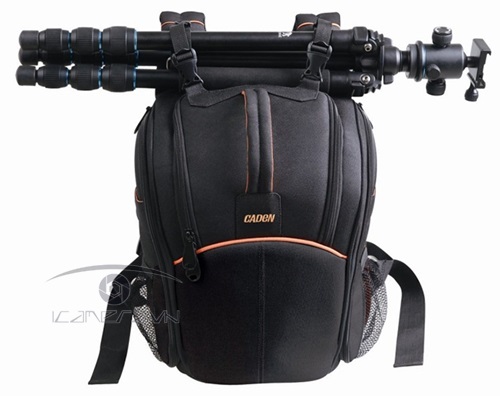 Balo máy ảnh Caden K5 cho camera DSLR đeo vai kèm áo mưa