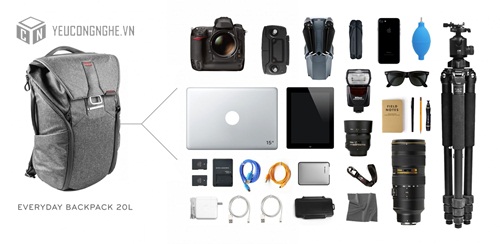 Balo máy ảnh, laptop Everyday Backpack 20L Peakdesign đa năng, chuyên nghiệp