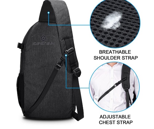 Balo đeo chéo Caden D15 cho máy ảnh, máy quay, ống kính