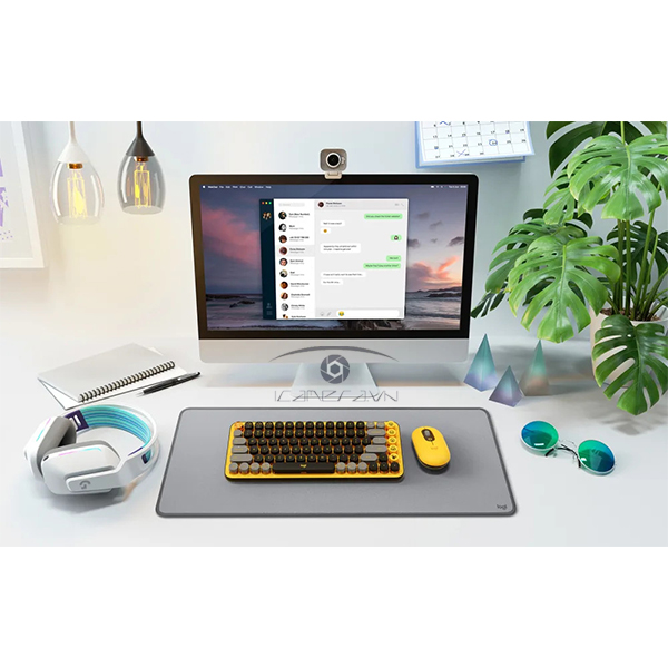 Bàn phím không dây Logitech Emoji POP Keys