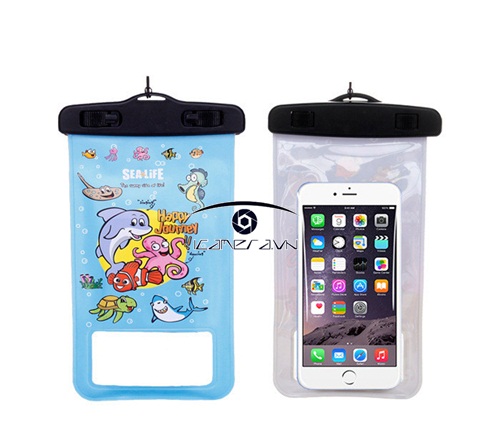 Bao chống nước iPhone 6 Plus waterproof bag cho điện thoại smartphone hoạt hình