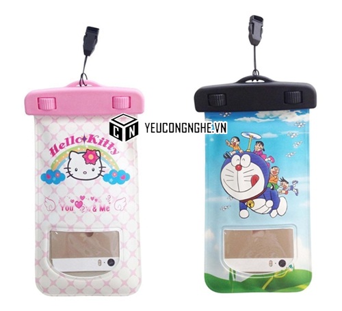 Bao chống nước iPhone 6 Plus waterproof bag cho điện thoại smartphone hoạt hình
