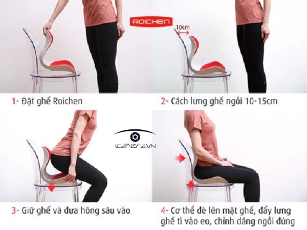 Ghế công thái học - Ghế chỉnh dáng ngồi đúng Roichen