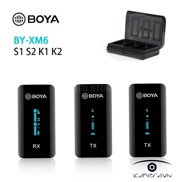 Microphone BOYA BY-XM6 K2 - Micro cài áo không dây