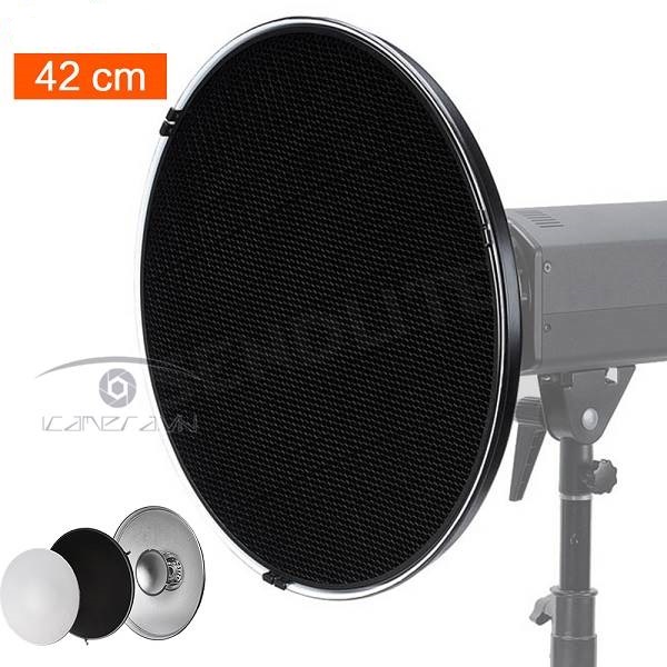 Chóa đèn tổ ong Beauty Dish đường kính 42cm
