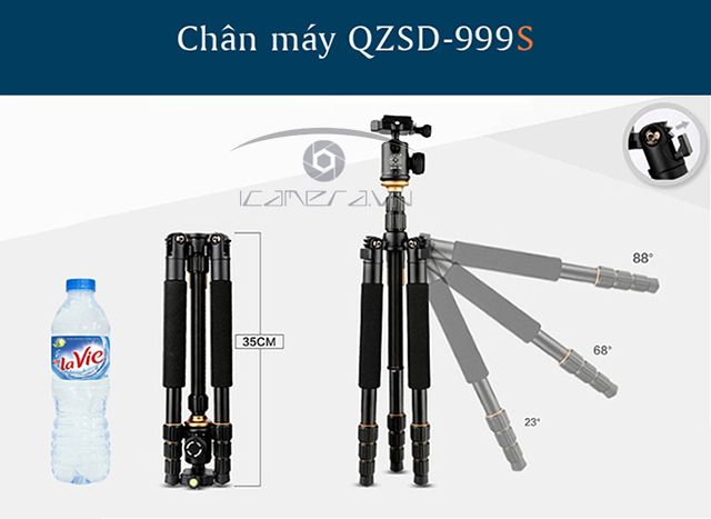 Chân máy ảnh Tripod Beike QZSD Q999S