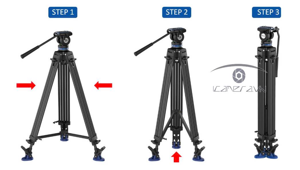 Chân máy quay Benro KH26PC CN