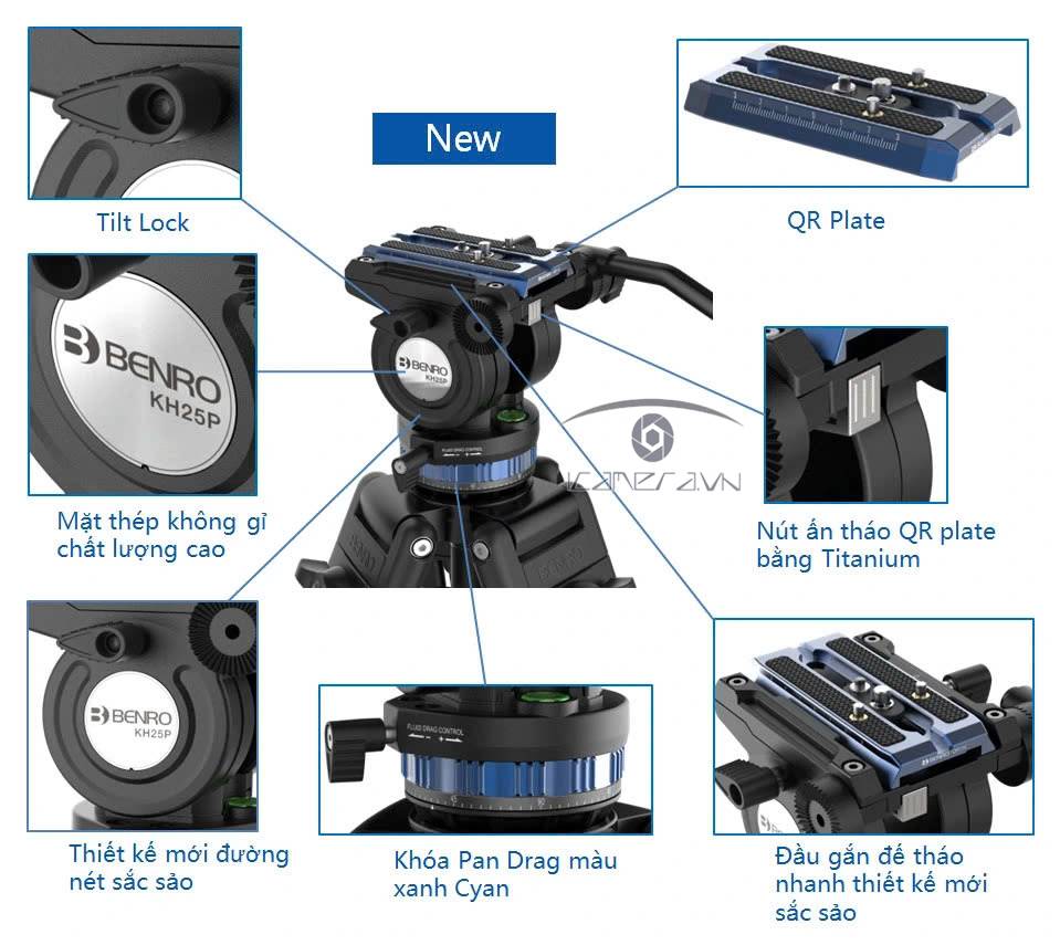 Chân máy quay Benro KH26PC CN