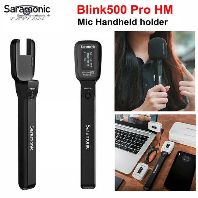 Tay Cầm Tích Hợp Pin Saramonic Blink 500 Pro HM