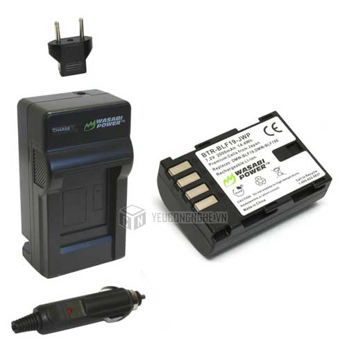 Bộ 1 pin 1 sạc cho máy ảnh Panasonic DMW-BLF19 Wasabi