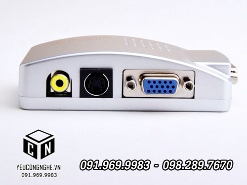 Thiết bị chuyển đổi tín hiệu VGA ra Video S-Video VGA high resolution video conversion
