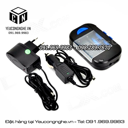 Sạc đa năng cho pin máy ảnh từ ổ điện và xe hơi Universal Charger