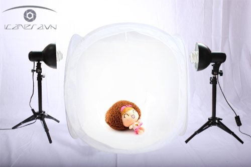 Bộ đèn lùn set up ánh sáng studio hộp chụp, lồng chụp sản phẩm Light Kit LK-45W