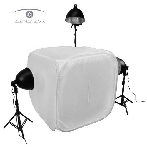 Bộ đèn lùn set up ánh sáng studio hộp chụp, lồng chụp sản phẩm Light Kit LK-45W