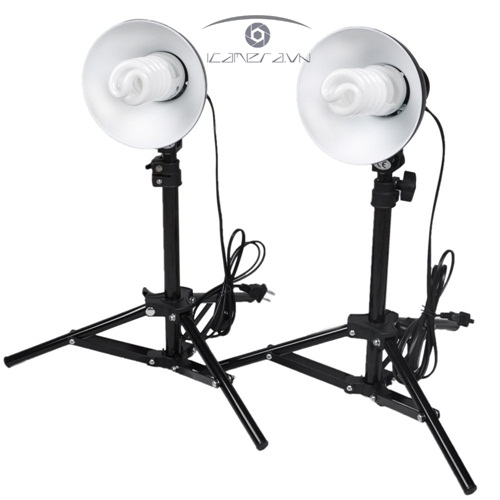 Bộ đèn lùn set up ánh sáng studio hộp chụp, lồng chụp sản phẩm Light Kit LK-45W