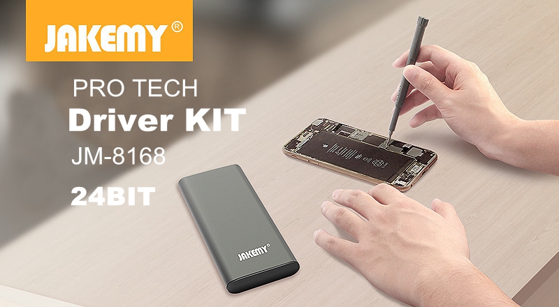 Bộ dụng cụ sửa chữa đa năng từ tính 24 trong 1 Jakemy JM-8168