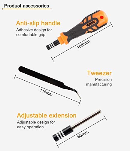 Bộ tua vít cầm tay sửa điện thoại, máy tính, thiết bị điện tử 33 trong 1 JAKEMY JM-8160