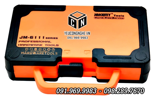 Bộ dụng cụ sửa chữa kèm hộp đựng chuyên nghiệp 69 trong 1 JM-6111