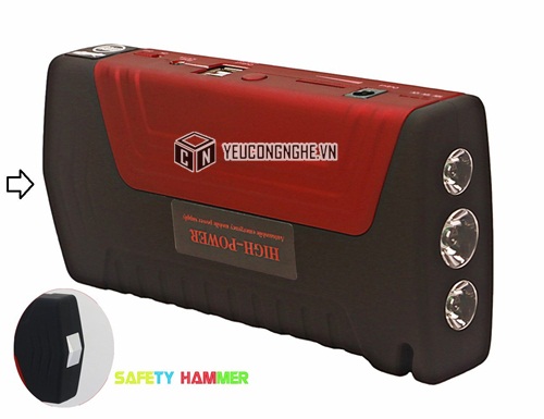 Bộ khởi động, sạc điện, thoát hiểm đa năng xe hơi Automobile multifunction jump starter High Power TM15