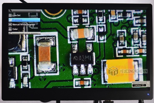 Bộ kính hiển vi cỡ lớn microscope led light màn hình LCD/led/TV monitor 12 inch