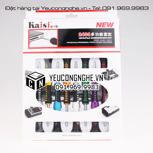 Bộ dụng cụ mở và sửa chữa iPhone chất lượng tốt 16 trong 1 hãng Kaisi