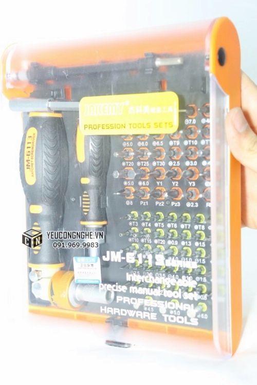 Bộ tuốc nơ vít dụng cụ đa năng vặn xoay trục góc 73 trong 1 JM-6113