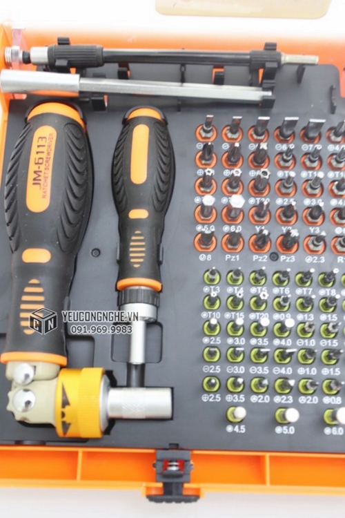 Bộ tuốc nơ vít dụng cụ đa năng vặn xoay trục góc 73 trong 1 JM-6113
