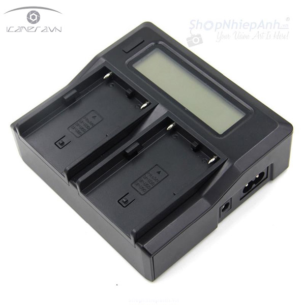 Sạc pin đôi có LCD cho Sony F970 F770 F550