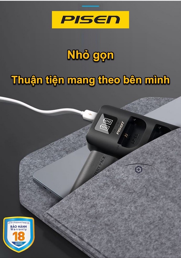 Bộ Sạc Kép Pin Máy Ảnh Canon LP-E6