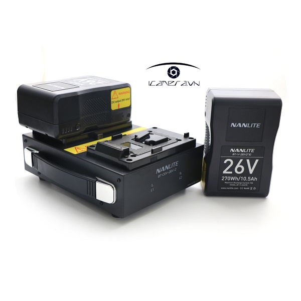 Bộ sạc Nanlite- Dành cho Single 26V V-mount