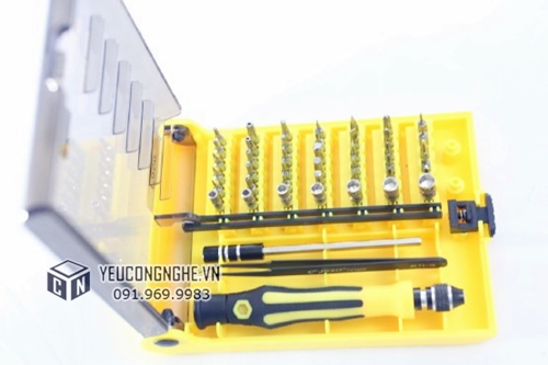 Bộ tua vít cầm tay sửa máy tính, đồ điện tử 45 trong 1 JK-6089