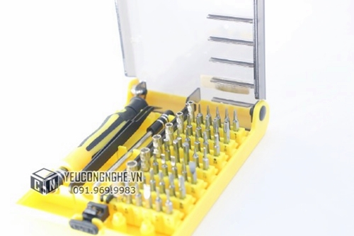 Bộ tua vít cầm tay sửa máy tính, đồ điện tử 45 trong 1 JK-6089