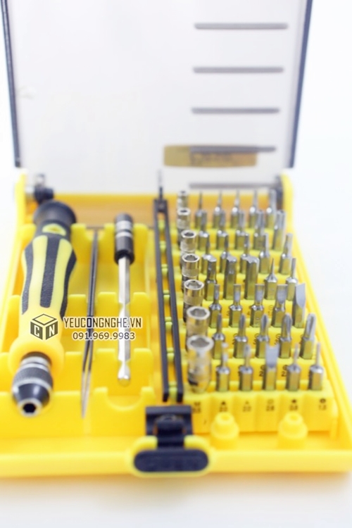 Bộ tua vít cầm tay sửa máy tính, đồ điện tử 45 trong 1 JK-6089