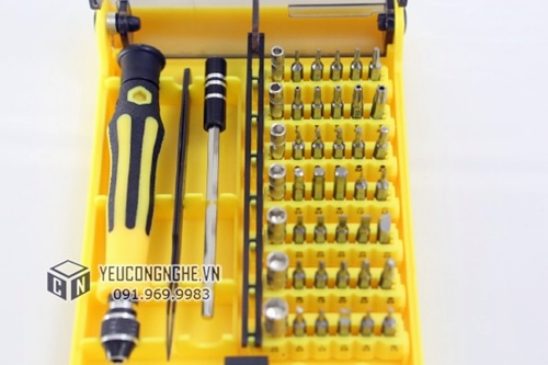 Bộ tua vít cầm tay sửa máy tính, đồ điện tử 45 trong 1 JK-6089