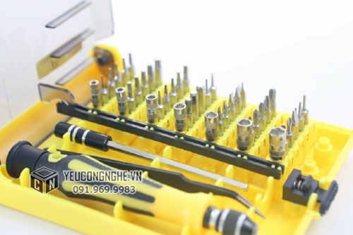 Bộ tua vít cầm tay sửa máy tính, đồ điện tử 45 trong 1 JK-6089