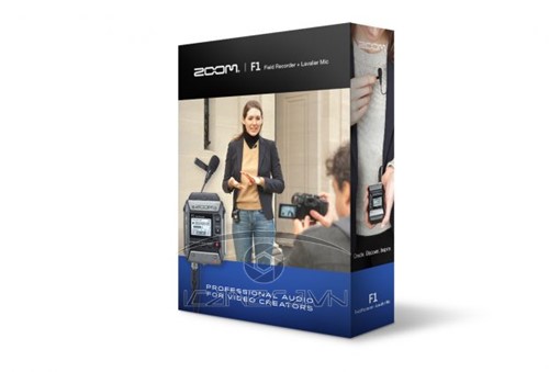 Bộ thu âm Zoom F1-LP kèm mic cài áo cho camera, DSLR quay phim