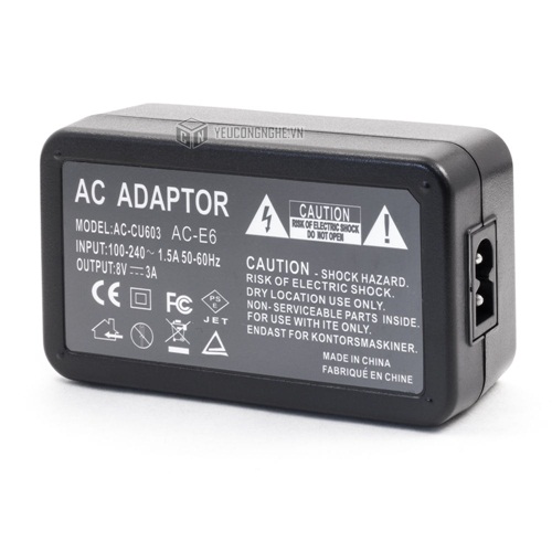 Bộ trợ nguồn pin ảo Canon ACK-E6 cho Canon EOS 5D Mark II, III 6D 7D 60D 70D