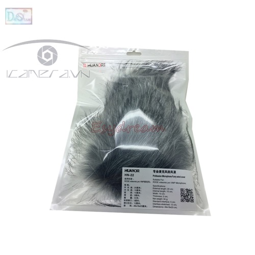 Lọc gió cho mic thu âm Rode VideoMic Pro hãng Huanor HN-22