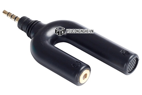 Boya BY-AUM3 3.5mm TRRS Microphone tai nghe Splitter Adapter chia loa và mic cho iPhone 6 6S 5 5S 4 4S iPad iPod Touch