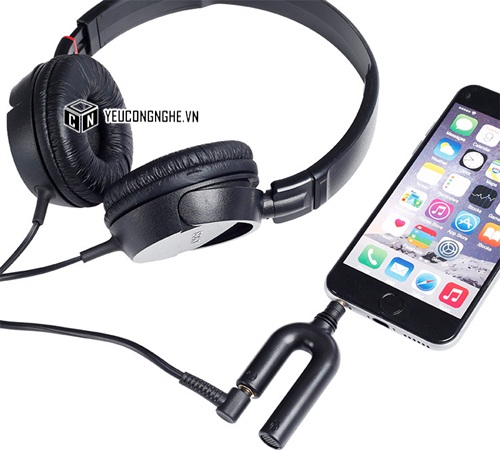 Boya BY-AUM3 3.5mm TRRS Microphone tai nghe Splitter Adapter chia loa và mic cho iPhone 6 6S 5 5S 4 4S iPad iPod Touch